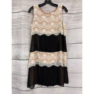 Jessica Simpson Lace & Pleated Sleeveless Dress Size 10
